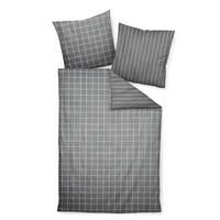 WENDEBETTWÄSCHE Giulietta Makosatin  - Anthrazit/Weiß, KONVENTIONELL, Textil (135/200cm) - Janine