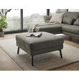 ECKSOFA in Flachgewebe Grün  176-217/259-307 cm  - Schwarz/Grün, Design, Textil/Metall (176-217/259-307cm) - Dieter Knoll