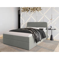 BOXBETT 120/200 cm  in Grau  - Schwarz/Naturfarben, MODERN, Holz/Kunststoff (120/200cm) - MID.YOU