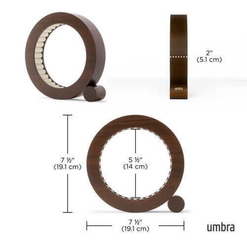 ŠKRINJICA ZA NAKIT 19,1/19,1/5,1 cm - boje oraha, Konvencionalno, drvo (19,1/19,1/5,1cm) - Umbra