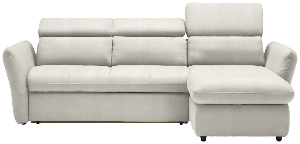 ECKSOFA in Mikrofaser Beige  240/172 cm  - Beige/Schwarz, Design, Kunststoff/Textil (240/172cm) - Stylife