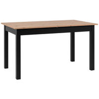 ESSTISCH 120/70/76,5 cm Nachbildung  Holzwerkstoff ausziehbar rechteckig Schwarz, Eiche Artisan  - Schwarz/Eiche Artisan, Basics, Holzwerkstoff (120/70/76,5cm) - P & B