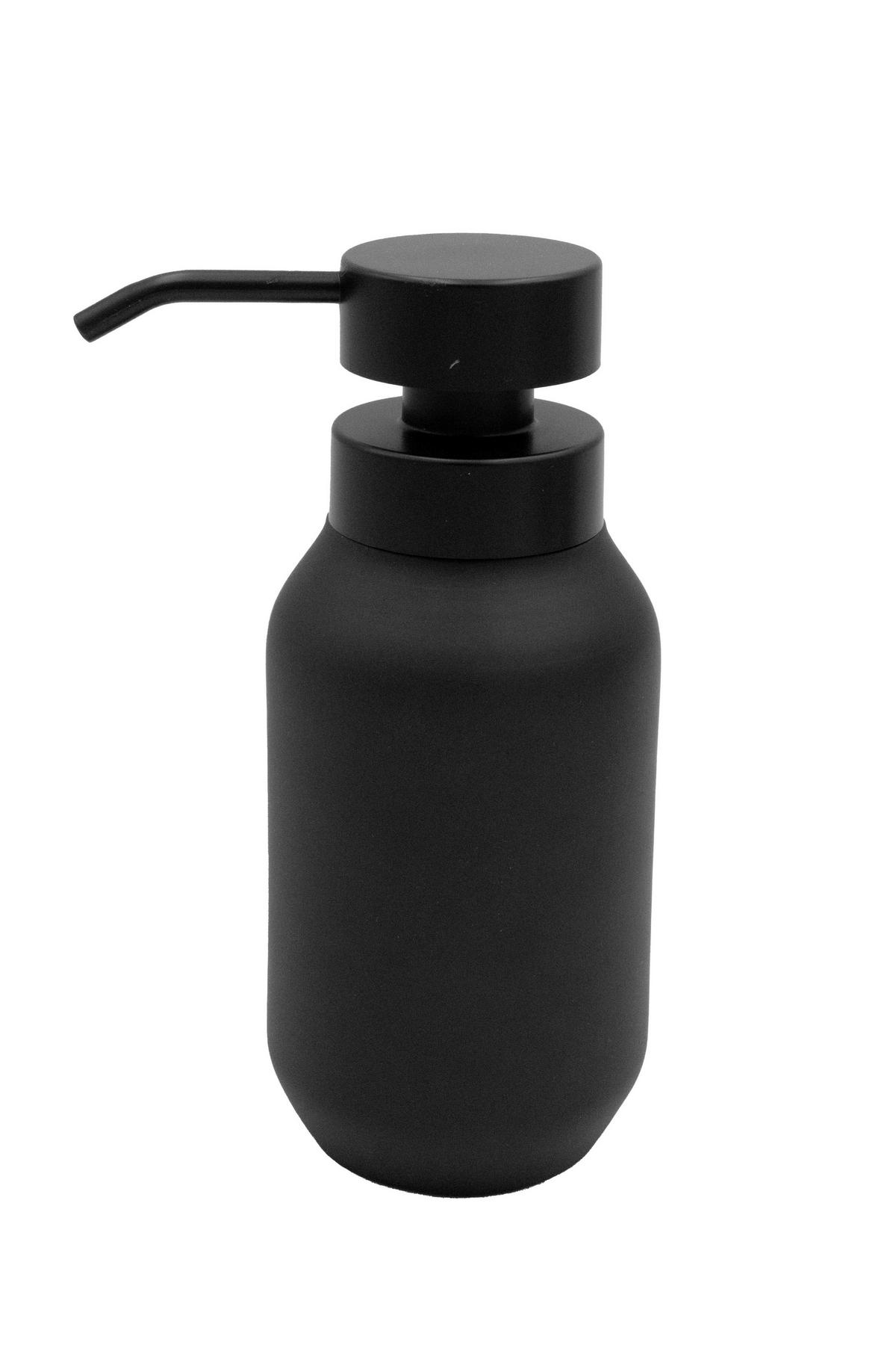 SEIFENSPENDER Kunststoff  - Schwarz, Basics, Kunststoff (7,5/18,5/7,5cm) - Sadena