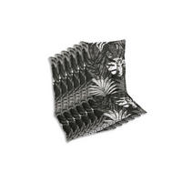 SESSELAUFLAGENSET Blätter  - Schwarz/Weiß, Basics, Textil (50/7/110cm)