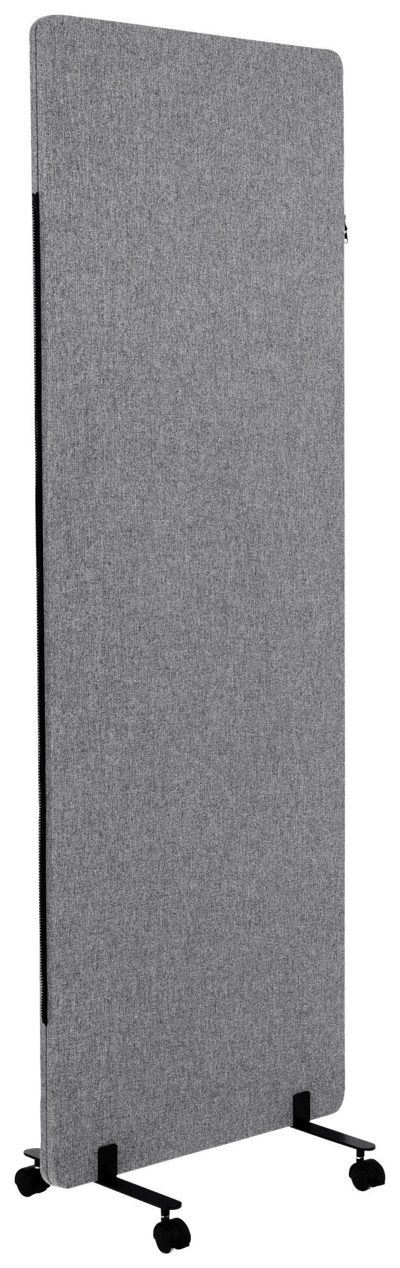 MELLANVÄGG  i metall, plast, textil  mörkgrå  - mörkgrå, Basics, metall/textil (60/177/3cm) - MID.YOU