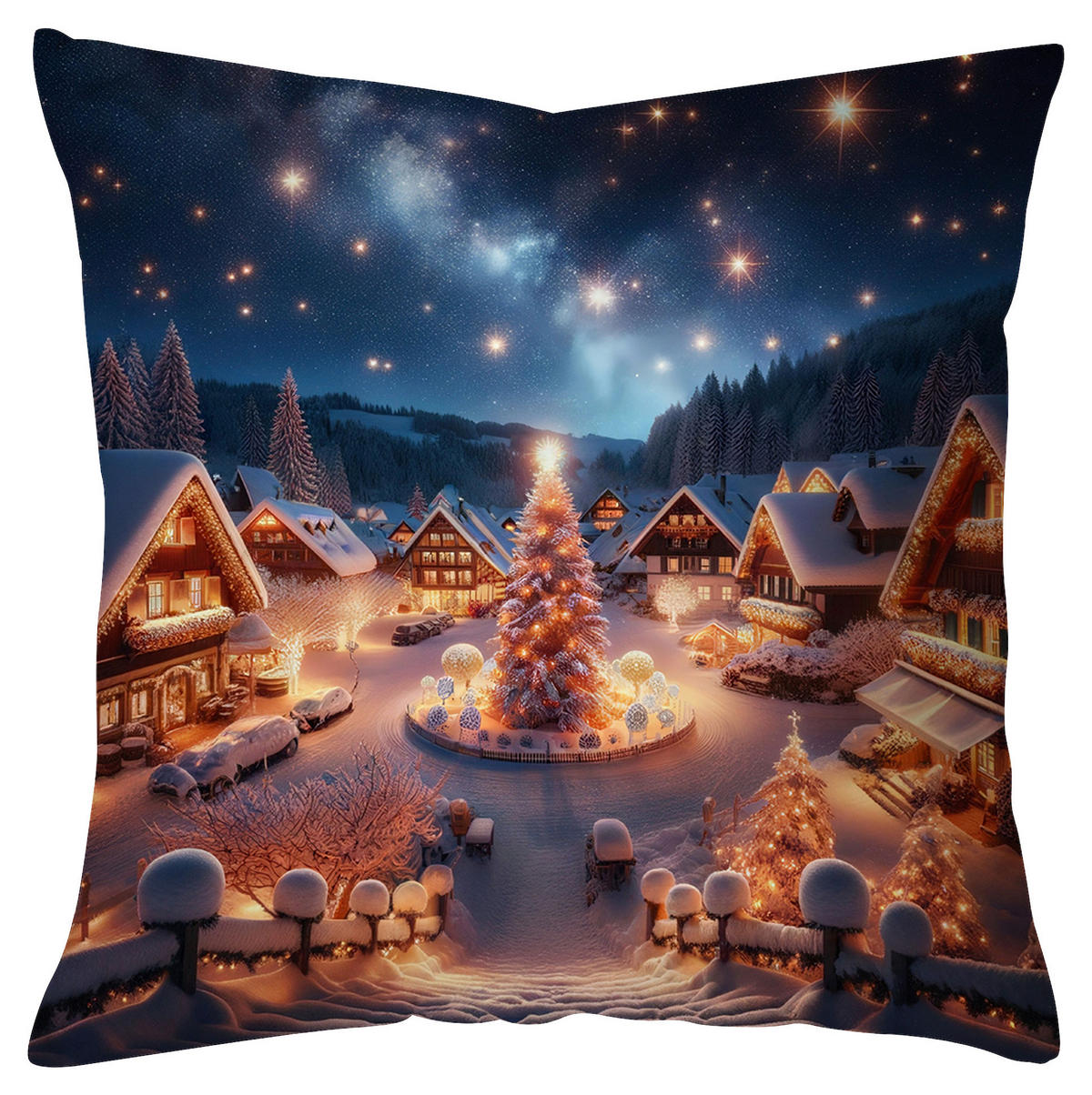 ZIERKISSEN  35/35 cm   - Multicolor, Basics, Textil (35/35cm) - X-Mas