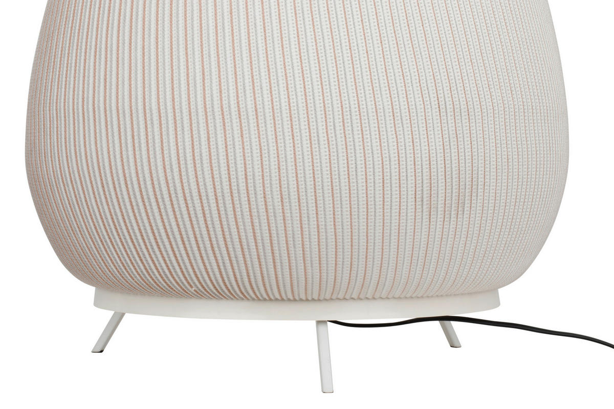 STEHLEUCHTE 45/54 cm  - Weiß, Trend, Kunststoff/Textil (45/54cm) - Collett's Monde