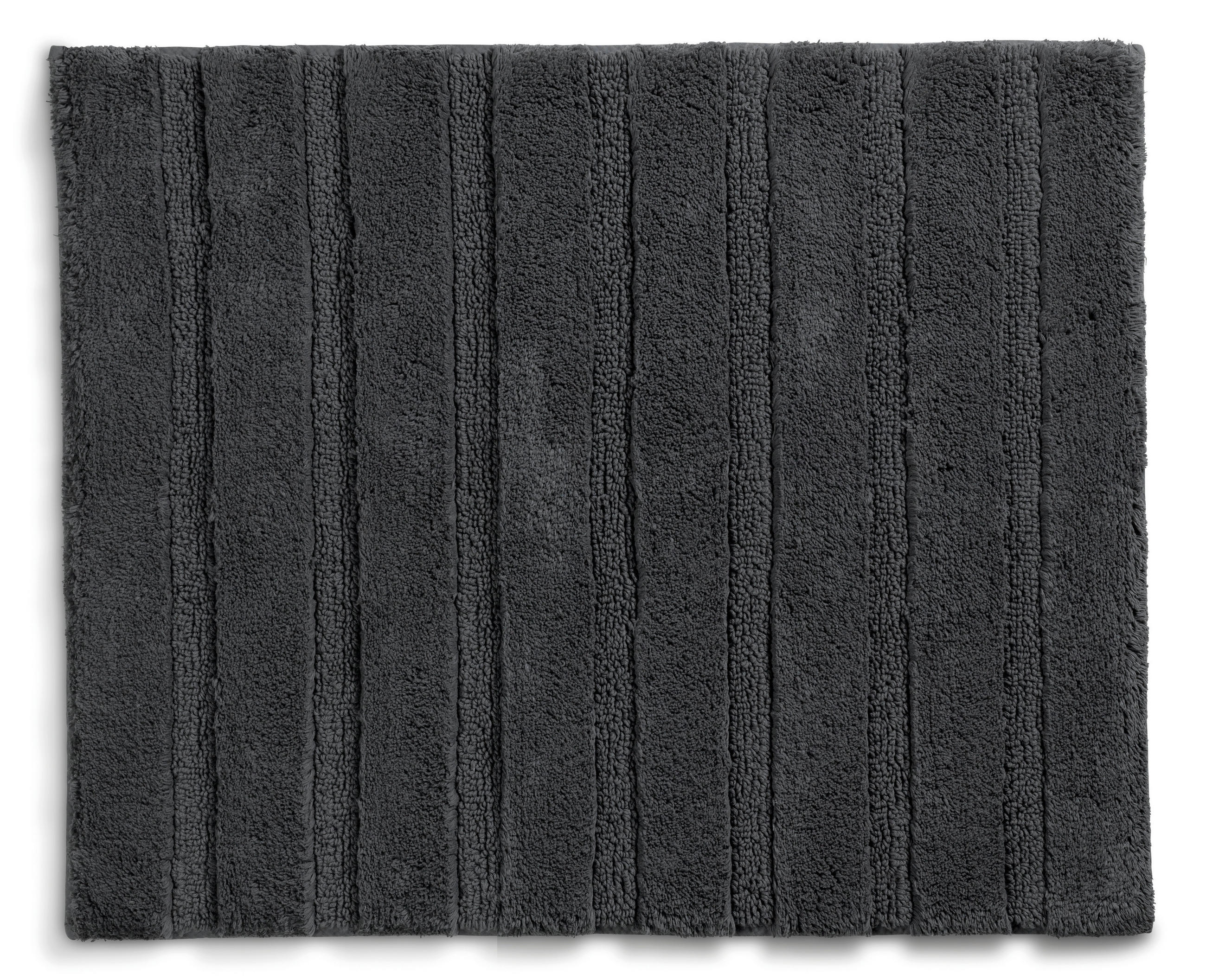 BADEMATTE Grau  - Grau, KONVENTIONELL, Textil (65/55/1,6cm) - Kela