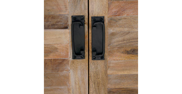 SIDEBOARD  in 160/90/40 cm  - Schwarz/Naturfarben, Design, Holz/Metall (160/90/40cm) - Landscape