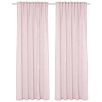 FERTIGVORHANG halbtransparent  - Rosa, Basics, Textil (140/245cm)