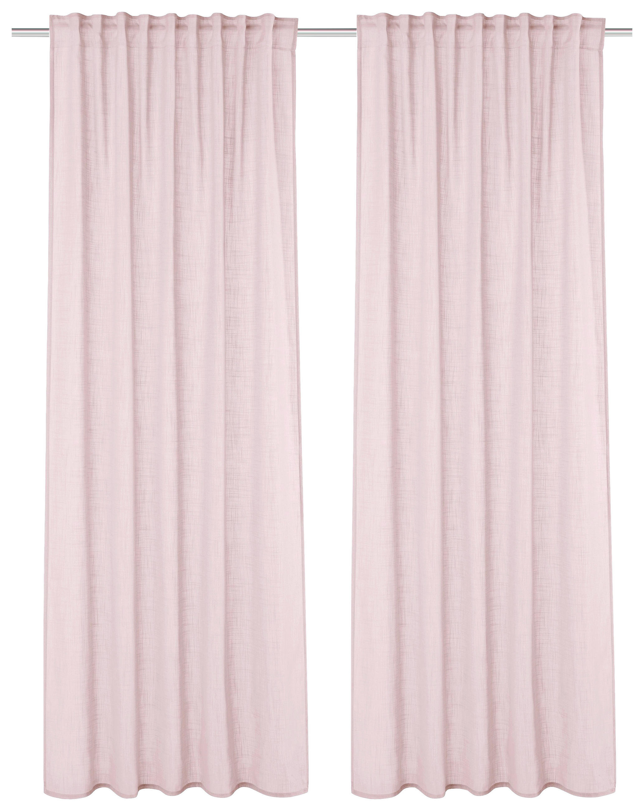 HOMEBasics Fertigvorhang Softy Rosa 140x160 cm