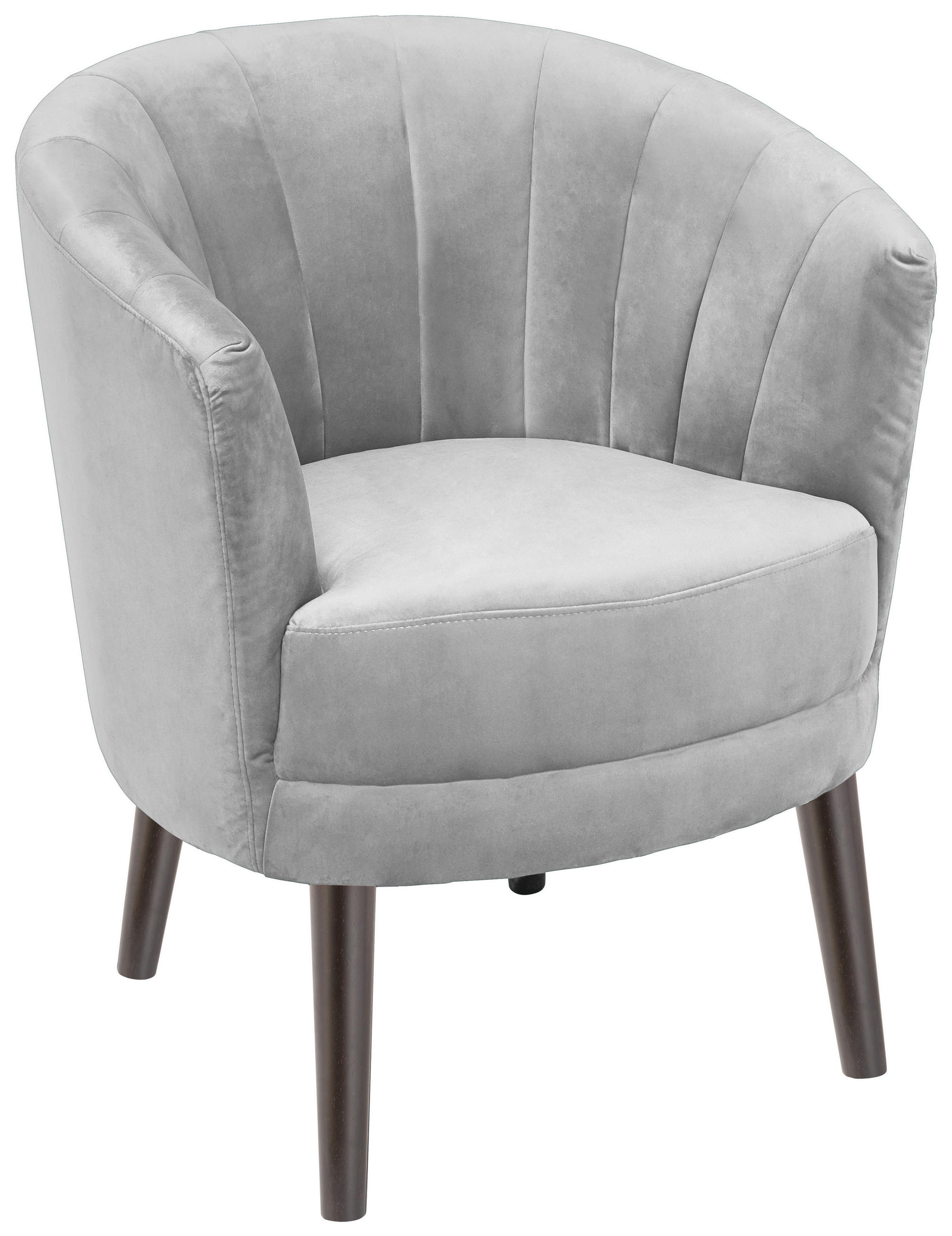 FOTELJA 80/58/76 cm , siva  - siva/crna, Moderno, drvo/tekstil (80/58/76cm) - Ti'me