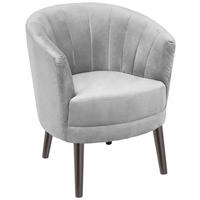 FOTELJA 80/58/76 cm , siva  - siva/crna, Moderno, drvo/tekstil (80/58/76cm) - Ti'me