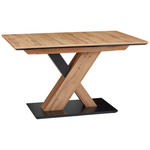 ESSTISCH 110/70/75,5 cm Nachbildung  Holzwerkstoff rechteckig Schwarz, Eichefarben  - Eichefarben/Schwarz, Design, Holzwerkstoff (110/70/75,5cm) - Cantus
