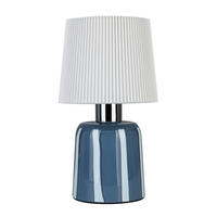 BORDSLAMPA 12/22 cm   - vit/blå, Lifestyle, metall/glas (12/22cm) - Novel
