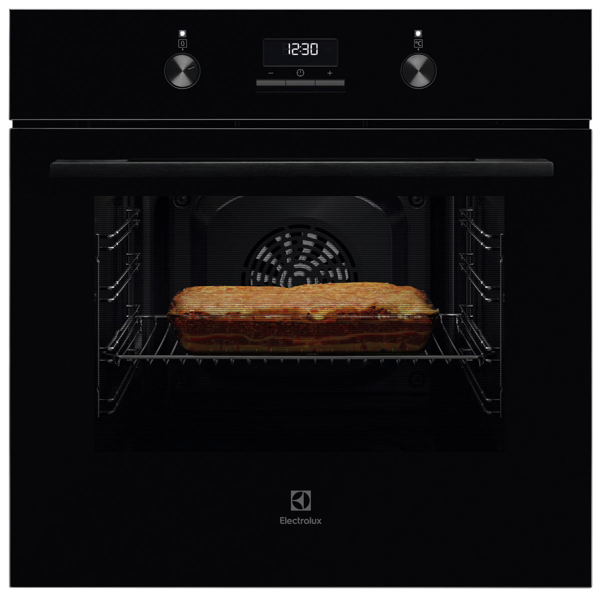 BACKOFENSET ELXB1K  - Schwarz, Basics, Glas/Metall (60/59,4/56cm) - Electrolux