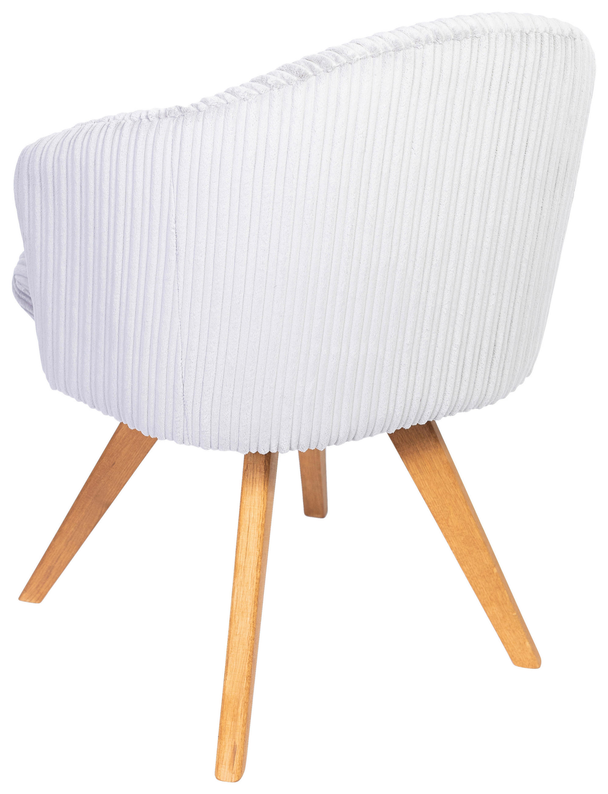 ARMLEHNSTUHL  in Feincord  - Eichefarben/Hellgrau, KONVENTIONELL, Holz/Textil (64/58/59cm) - Stylife