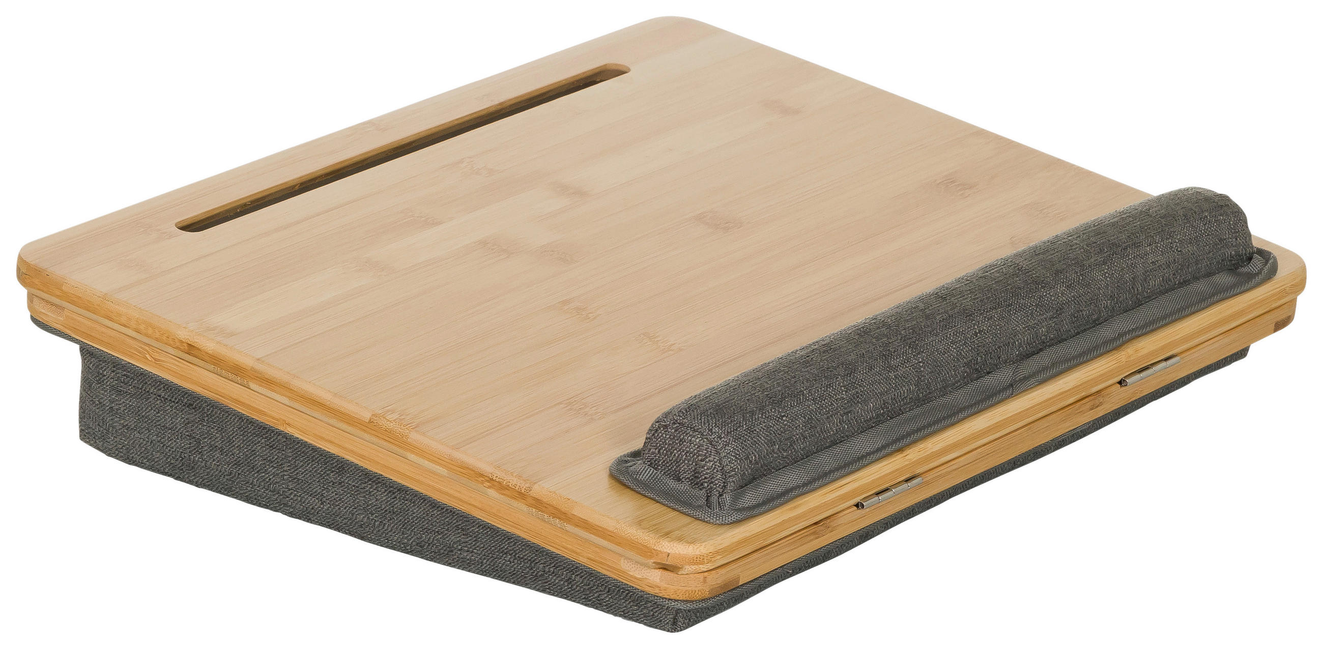 LAPTOPUNTERLAGE - Braun/Grau, Basics, Naturmaterialien/Textil (42/9/34cm) - MID.YOU