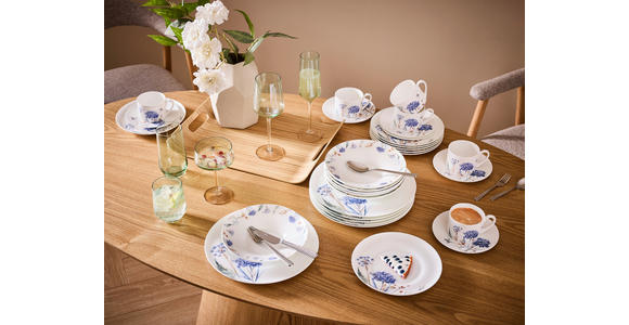 KAFFEESERVICE Fiore 18-teilig  - Multicolor, Trend, Keramik - Novel