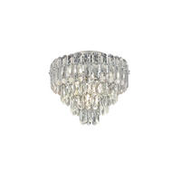 STROPNA SVETILKA Trio Select 43/37 cm   - barve kroma/prosojno, Konvencionalno, kovina/steklo (43/37cm)