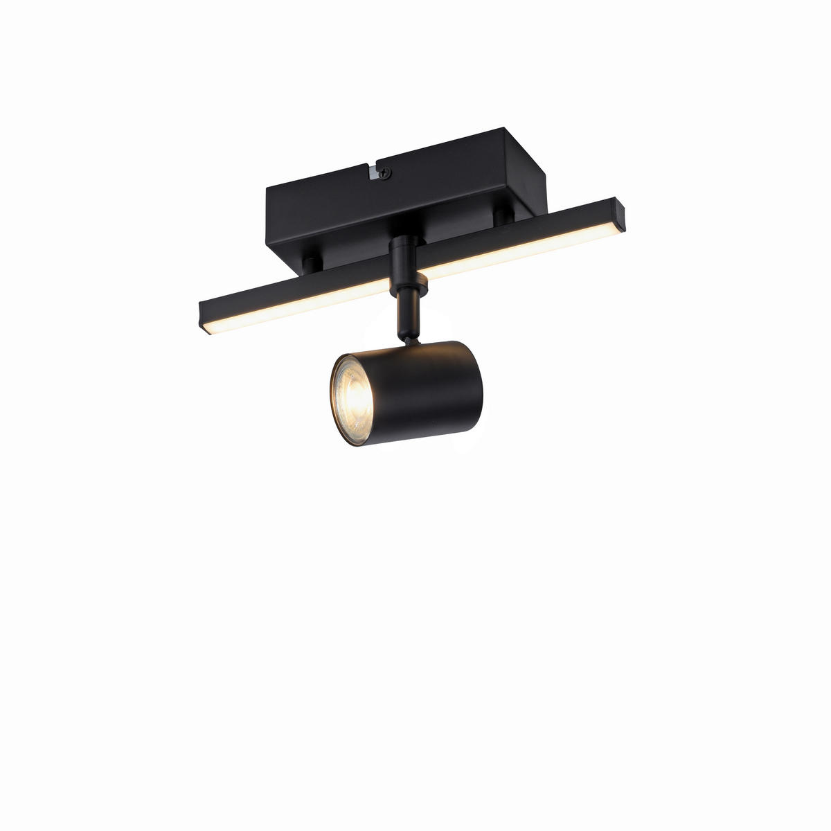 LED-STRAHLER BARIK   - Schwarz, Design, Metall (25,5cm) - Paul Neuhaus