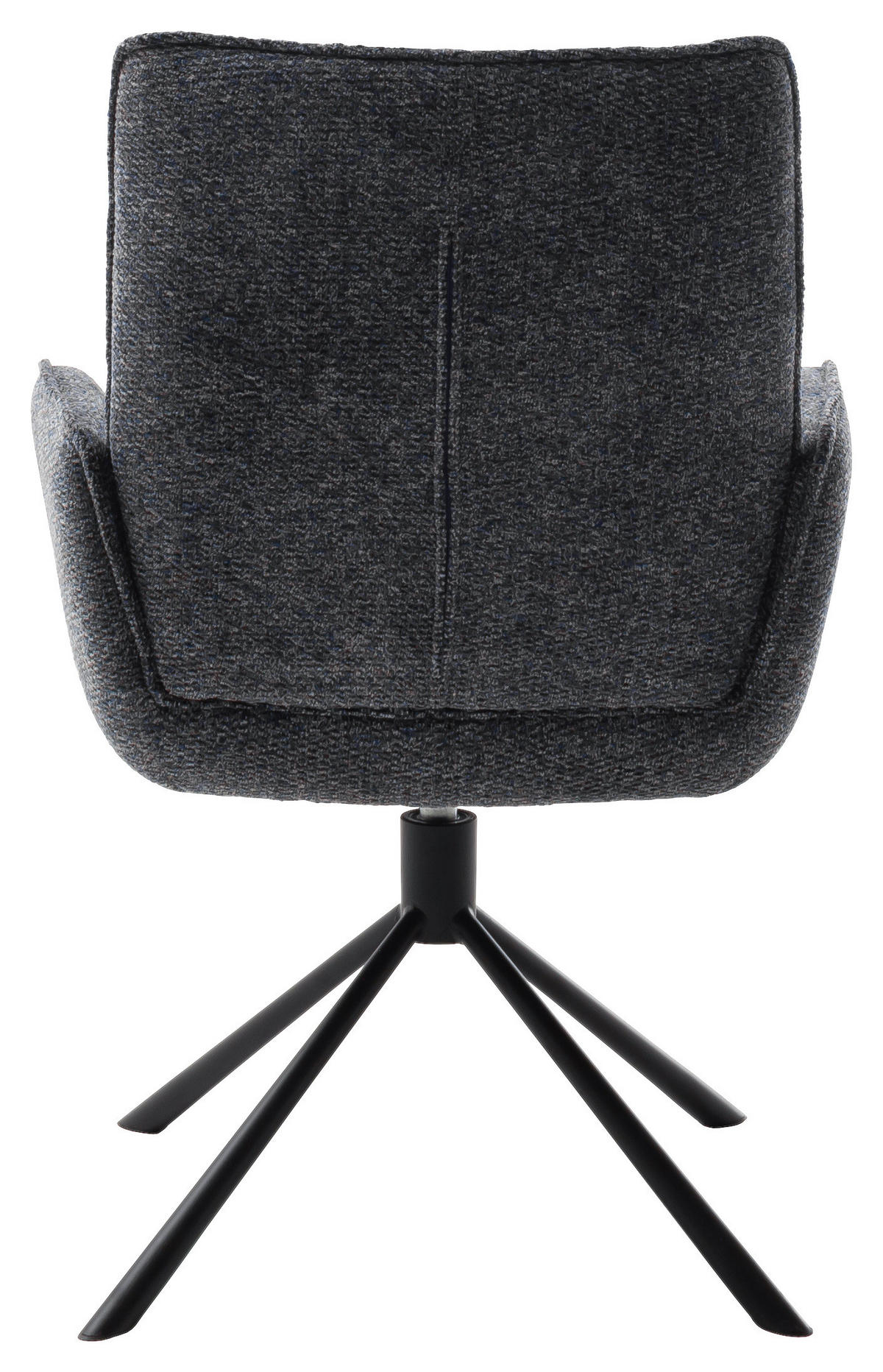 ARMLEHNSTUHL  in Stahl Webstoff  - Anthrazit/Schwarz, Design, Textil/Metall (62/92/65cm) - Novel