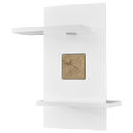 WANDBOARD Holzwerkstoff Weiß, Eichefarben  - Eichefarben/Weiß, Design, Holzwerkstoff (67/83,6/27,6cm) - Xora