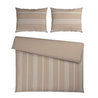 BETTWÄSCHESET 3-teilig REMSA Flanell 200/210 cm  - Beige, Konventionell, Textil (200/210cm) - Esposa