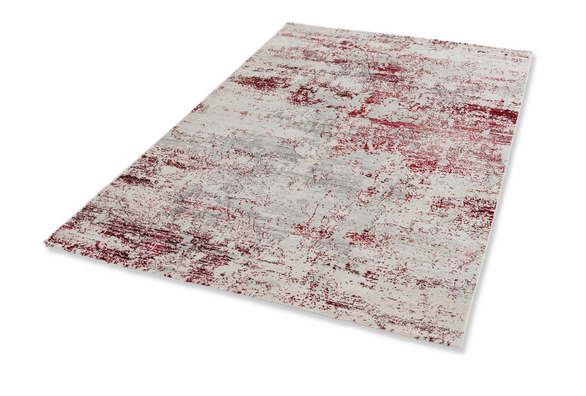 WEBTEPPICH Antea 80/150 cm Antea  - Rot/Creme, Design, Textil (80/150cm) - Schöner Wohnen Teppi