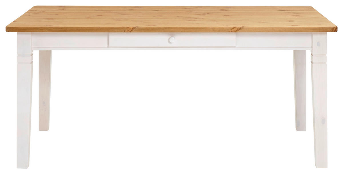 ESSTISCH in Holz 180/90/78 cm  - Laugenfarbig/Weiß, ROMANTIK / LANDHAUS, Holz (180/90/78cm) - Boxxx
