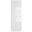 VITRINE Weiß  65/198/38 cm  - Weiß, MODERN, Glas/Holzwerkstoff (65/198/38cm) - Carryhome