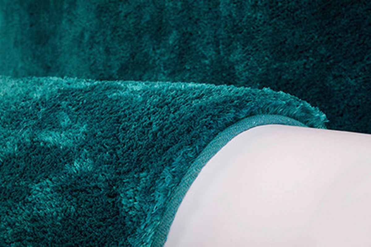 HOCHFLORTEPPICH 80/150 cm My Curacao  - Petrol, Konventionell, Textil (80/150cm)