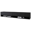 LOWBOARD A180  in 180/30/31 cm  - Schwarz/Grau, LIFESTYLE, Holzwerkstoff/Kunststoff (180/30/31cm) - P & B