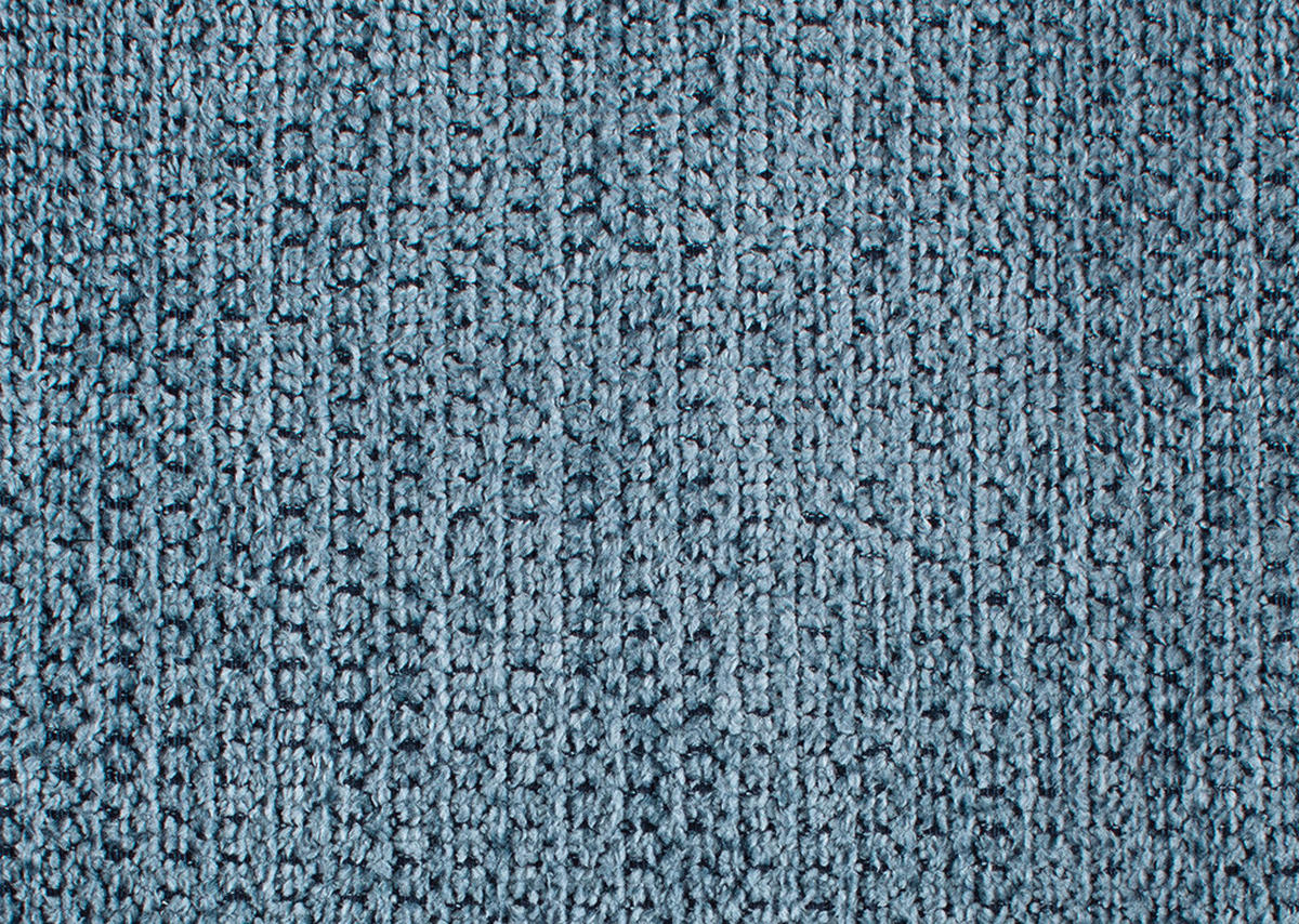 ECKSOFA in Webstoff Hellblau  - Chromfarben/Hellblau, Konventionell, Textil/Metall (210/242cm) - Beldomo Style