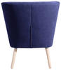 SESSEL Velours Blau    - Blau/Buchefarben, Design, Holz/Textil (69/80/68cm) - Max Winzer