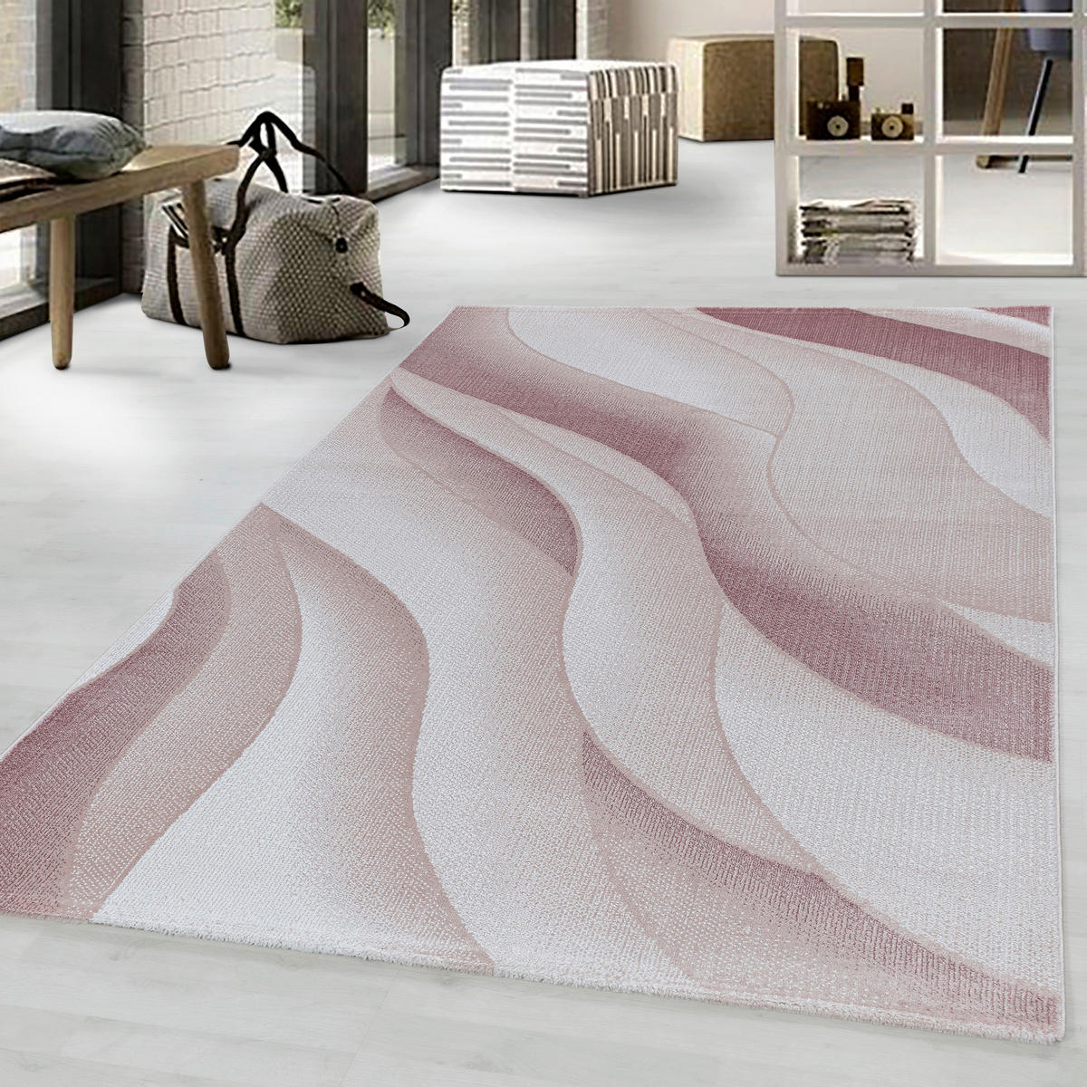 WEBTEPPICH 160/230 cm Costa 3523 Pink Pink  - Pink, Design, Textil (160/230cm)