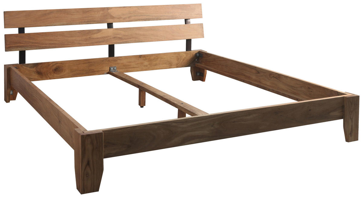 BETT 180/200 cm  in Akaziefarben  - Akaziefarben, MODERN, Holz (180/200cm) - MID.YOU