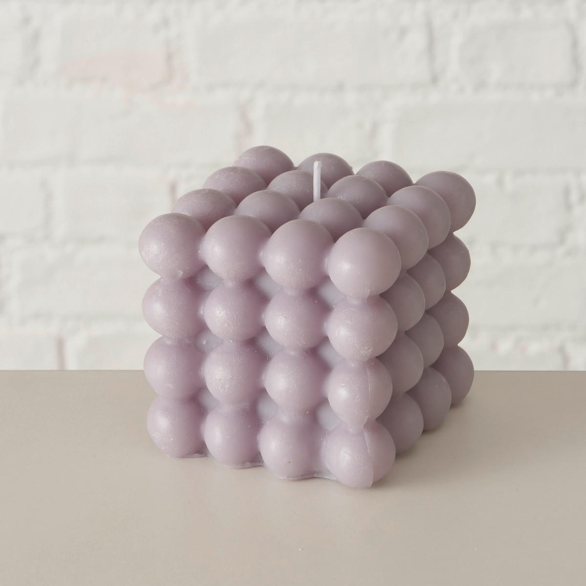 LJUS  - vit/svart, Basics, naturmaterial (8/8/7,5cm) - Ambia Home