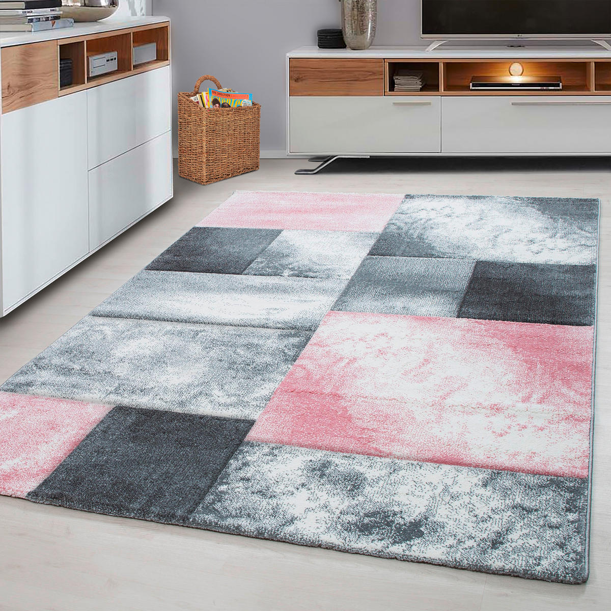 FLATVÄVD MATTA 280/370 cm Hawaii  - pink, Design, textil (280/370cm) - Novel