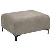 HOCKER in Textil Braun  - Schwarz/Braun, Konventionell, Textil/Metall (99/46/77cm) - Carryhome