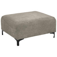HOCKER in Textil Braun  - Schwarz/Braun, Konventionell, Textil/Metall (99/46/77cm) - Carryhome