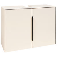 WASCHBECKENUNTERSCHRANK 80/60/33 cm  - Kaschmir/Schwarz, Design, Holzwerkstoff/Kunststoff (80/60/33cm) - home24