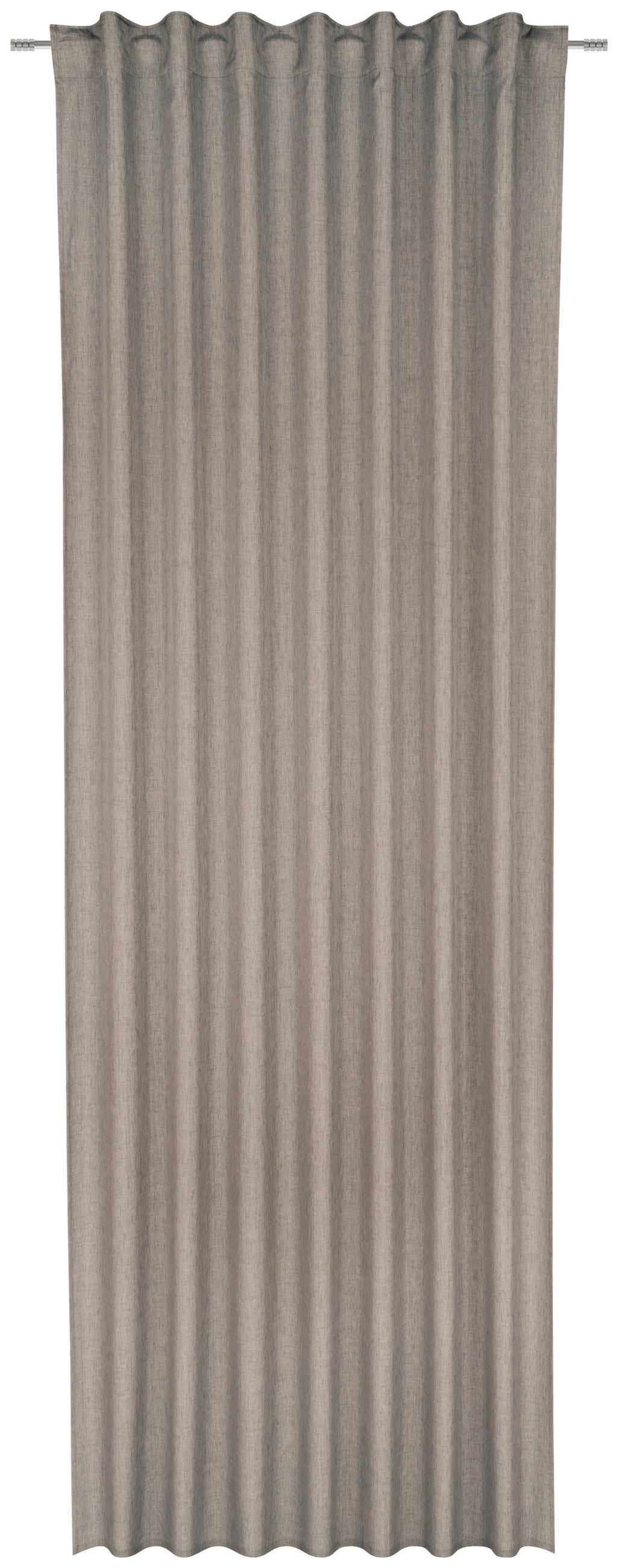 KONČANA ZAVESA  neprosojno   140/300 cm  - rjavosiva, Basics, tekstil (140/300cm) - Esposa