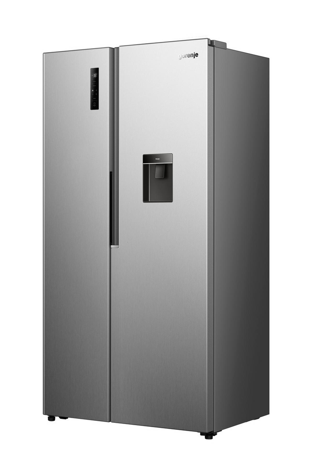 SIDE-BY-SIDE 97,5/188/67,9 cm NRS917E41XWD  - Edelstahlfarben, Metall (97,5/188/67,9cm) - Gorenje