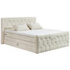 BOXSPRINGBETT 180/200 cm  in Creme  - Creme, Modern, Holzwerkstoff/Kunststoff (180/200cm) - MID.YOU