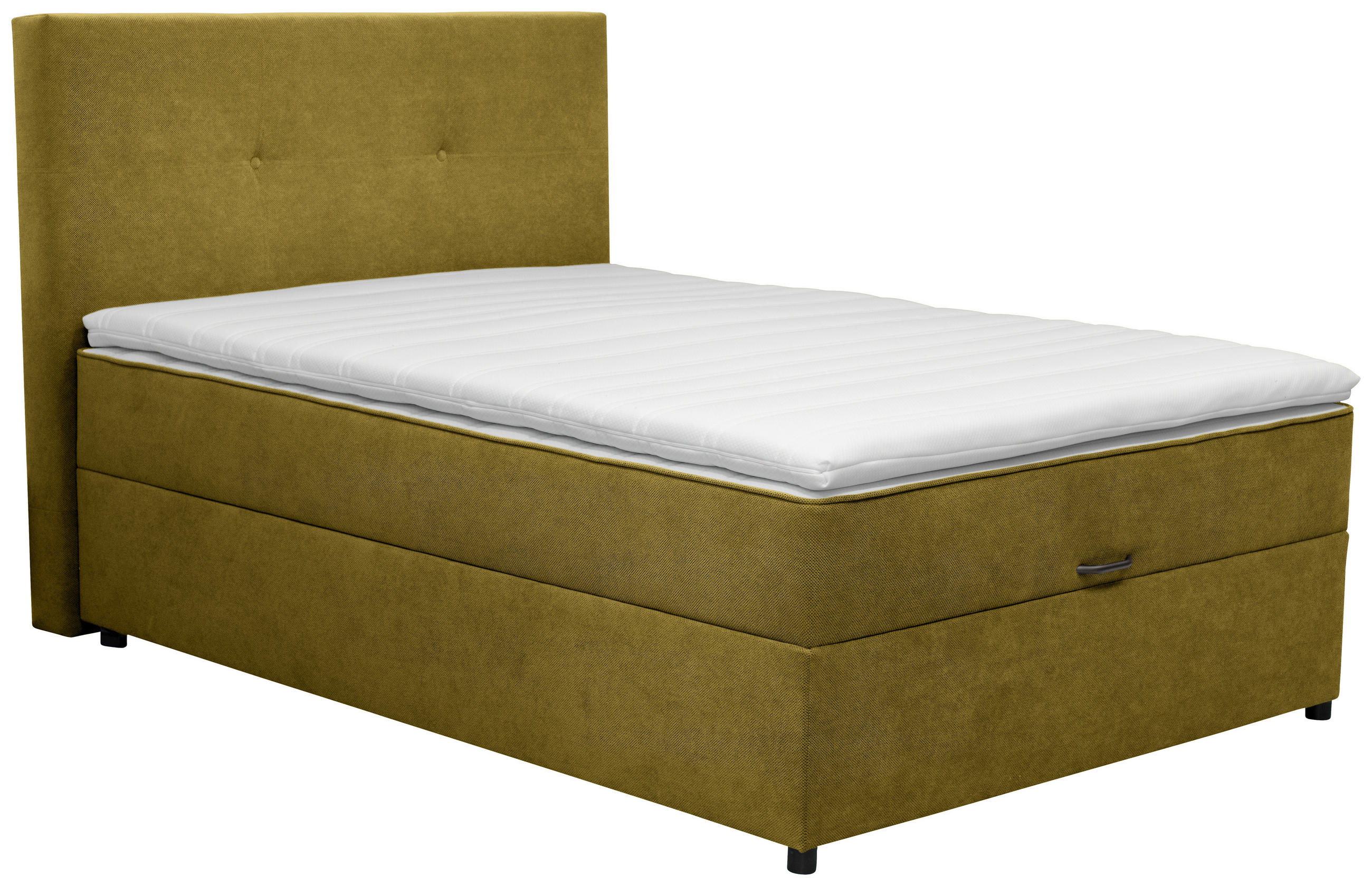 BOXBETT 120/200 cm  in Grün  - Schwarz/Grün, KONVENTIONELL, Kunststoff/Textil (120/200cm) - Carryhome