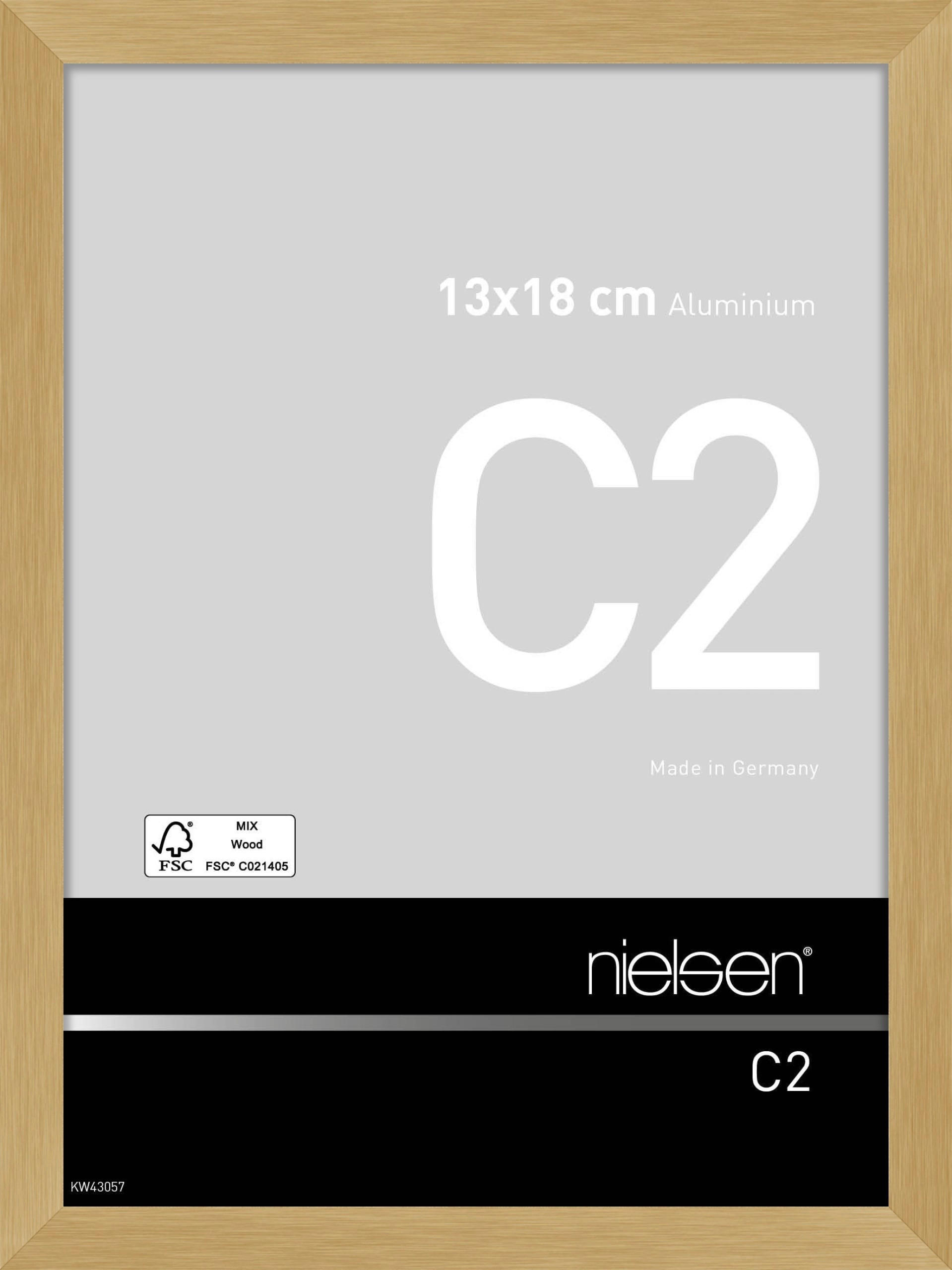 BILDERRAHMEN 14,0/19,0 cm  - Goldfarben, Basics, Metall (14,0/19,0cm) - Nielsen