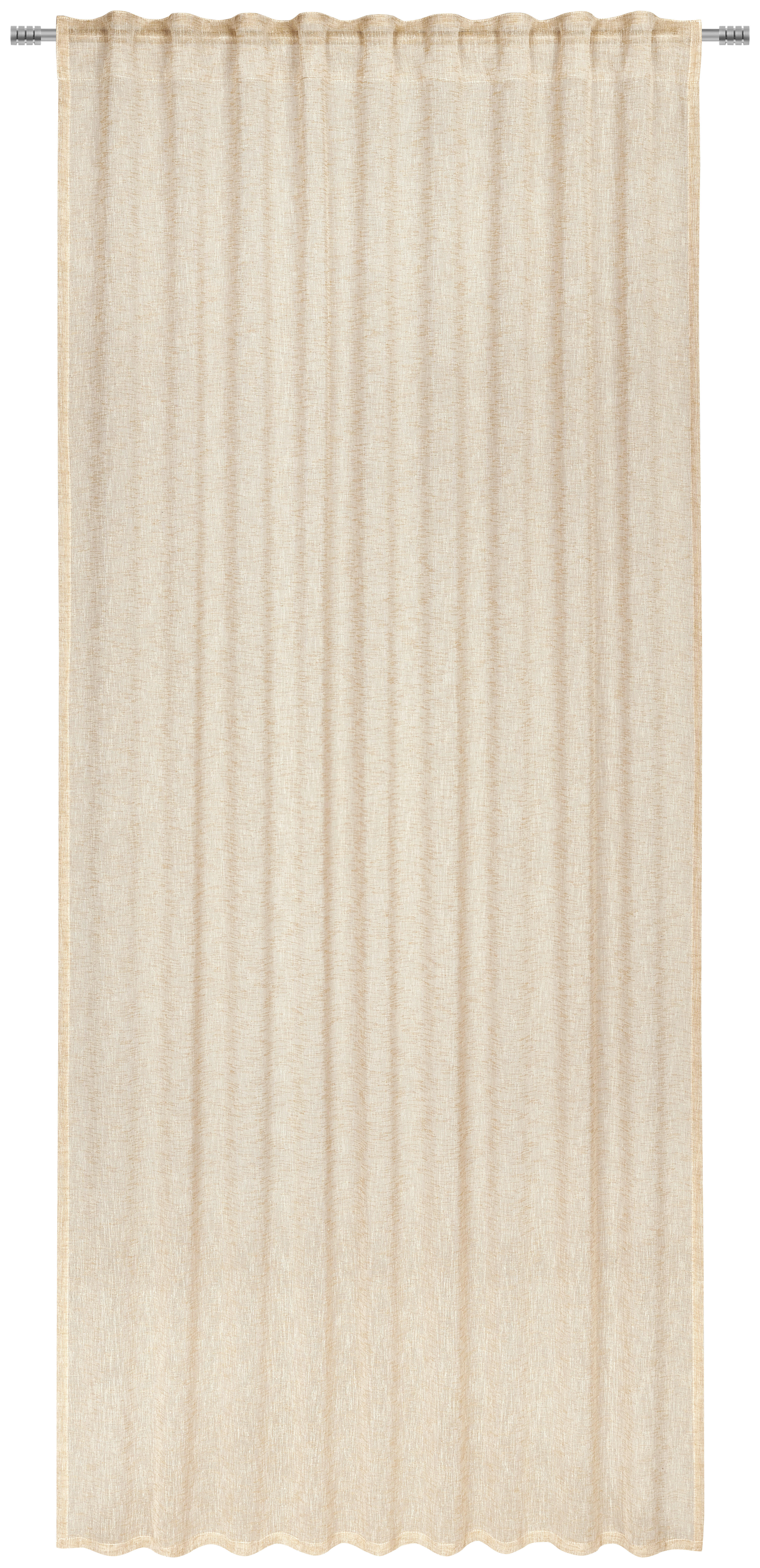 KÉSZFÜGGÖNY Részben áttetsző  - Sárga, Basics, Textil (140/245cm) - Esposa