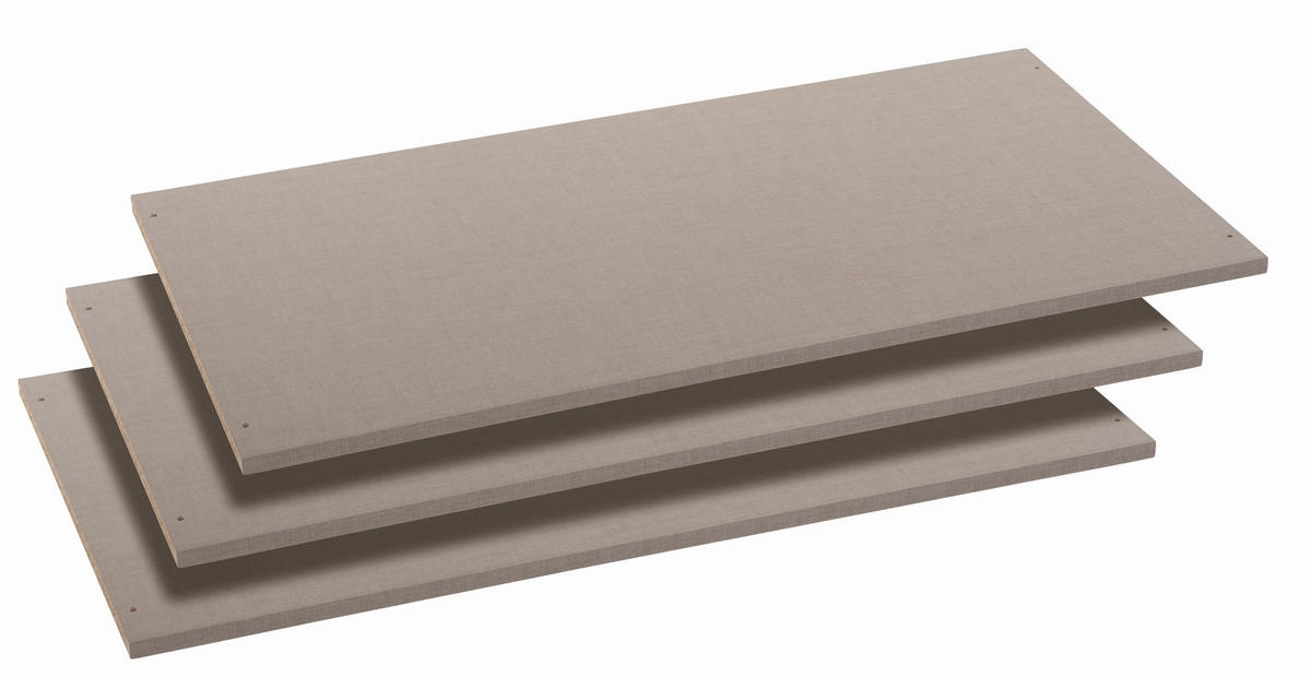 HYLLPLANSSET 88/1,6/48 cm   - grå, Basics, trämaterial (88/1,6/48cm) - Rauch Möbel