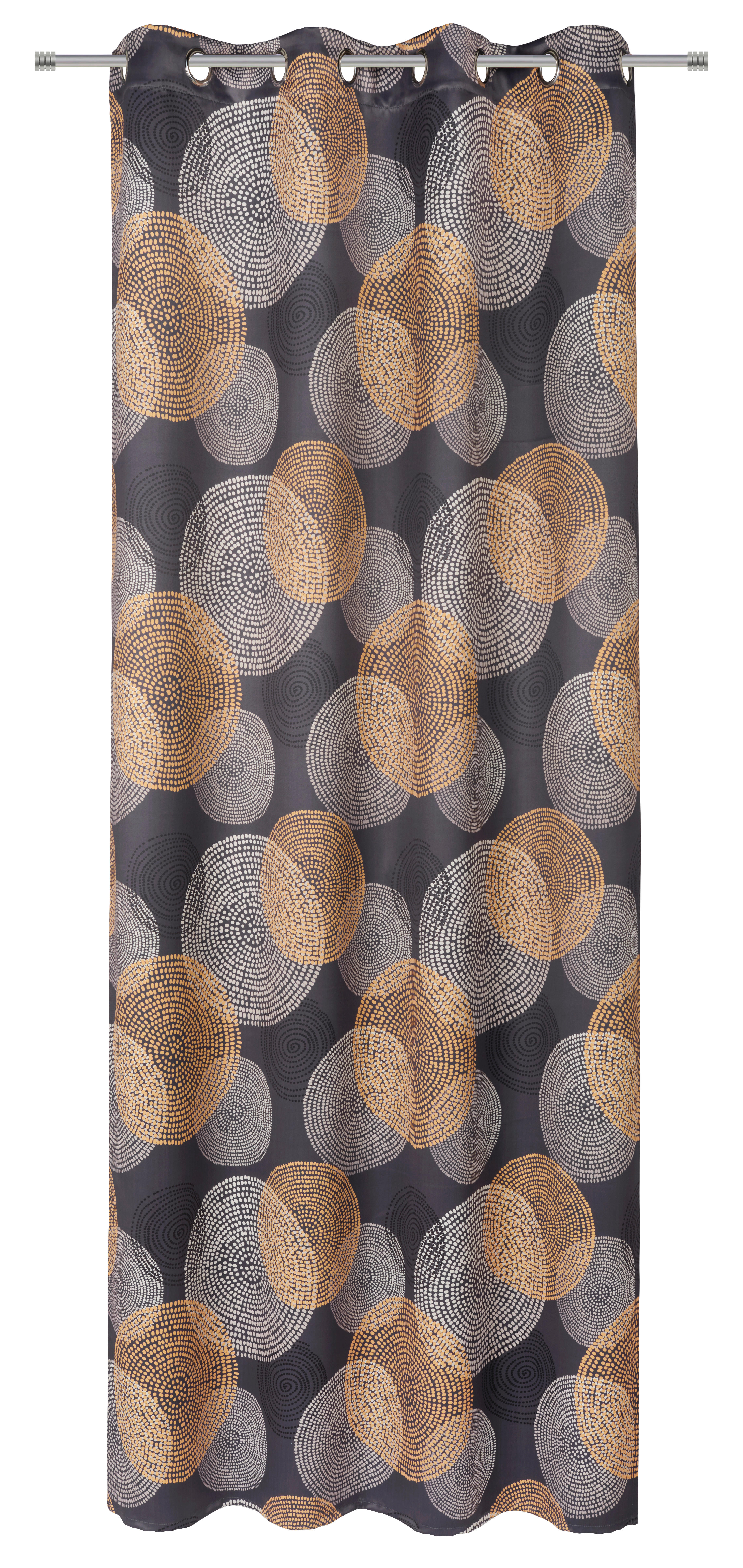 ÖSENVORHANG blickdicht  - Anthrazit, Basics, Textil (135/245cm) - Esposa